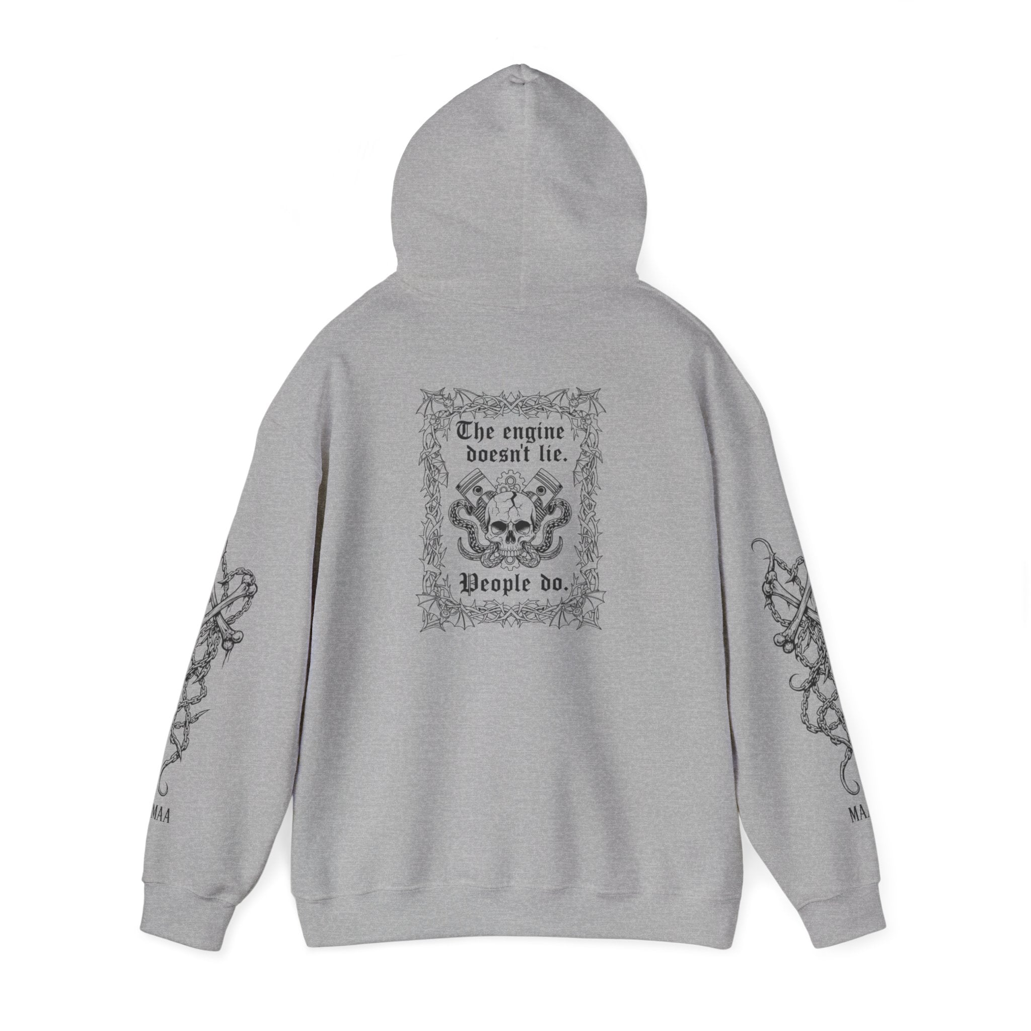 The Engine Doesn't Lie | MAA Gothic Car Culture Unisex Hoodie