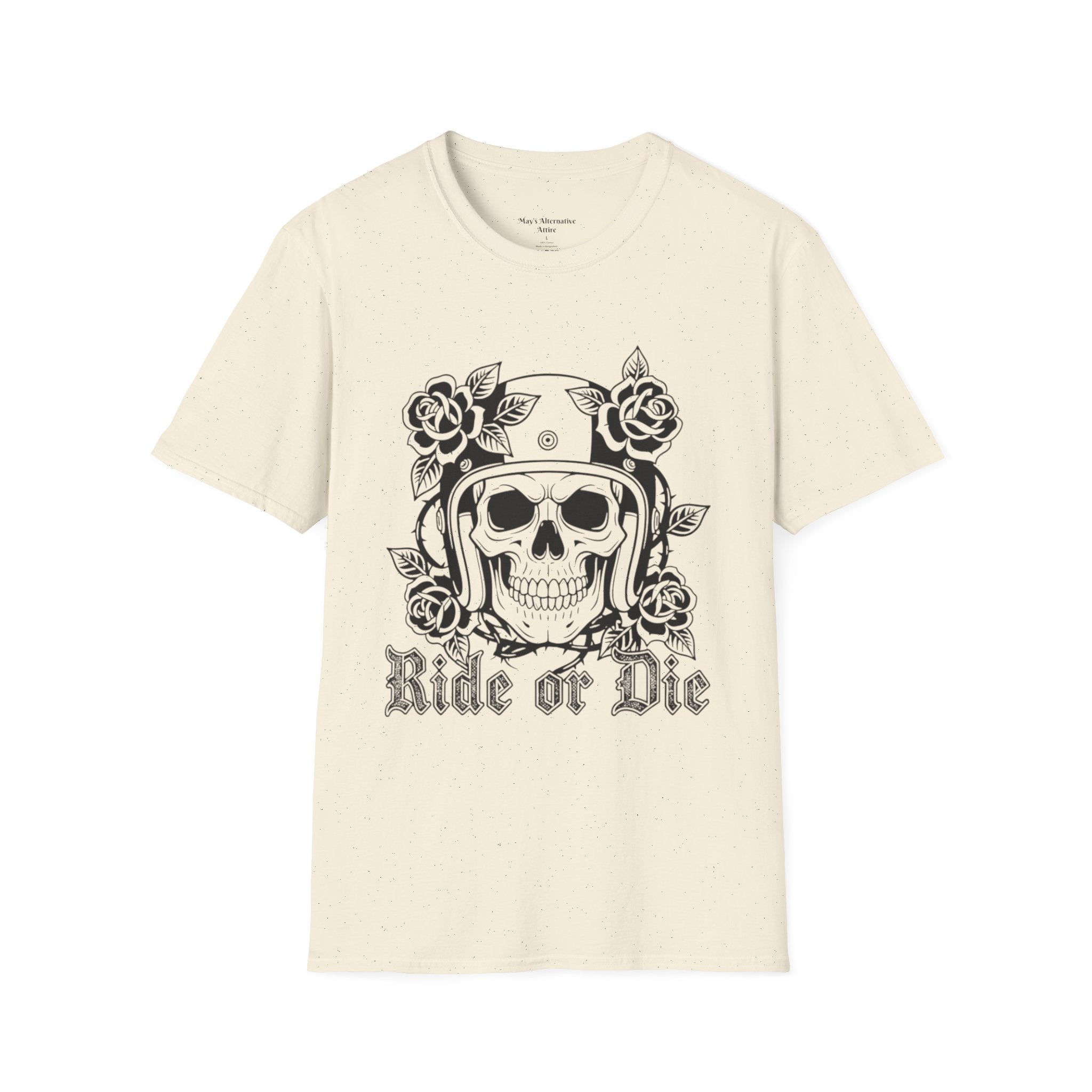 Ride or Die | MAA Gothic Biker Skull Unisex Tee