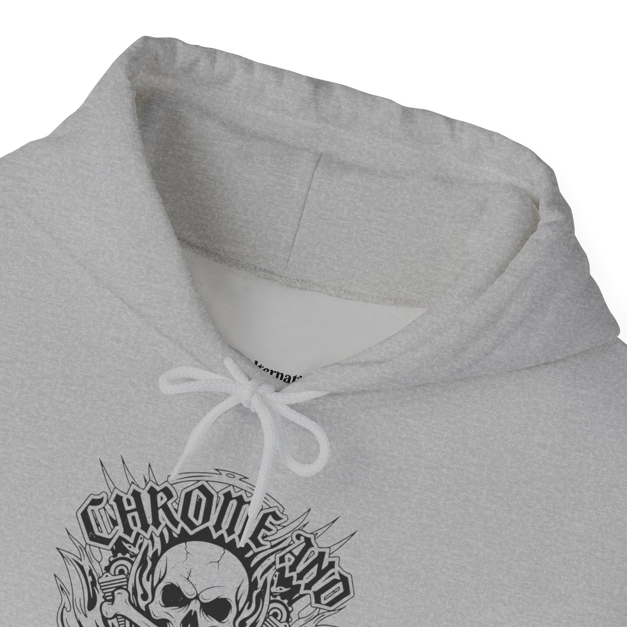 Skull & Snake Hoodie — "Chrome and Chaos" Alternative Streetwear