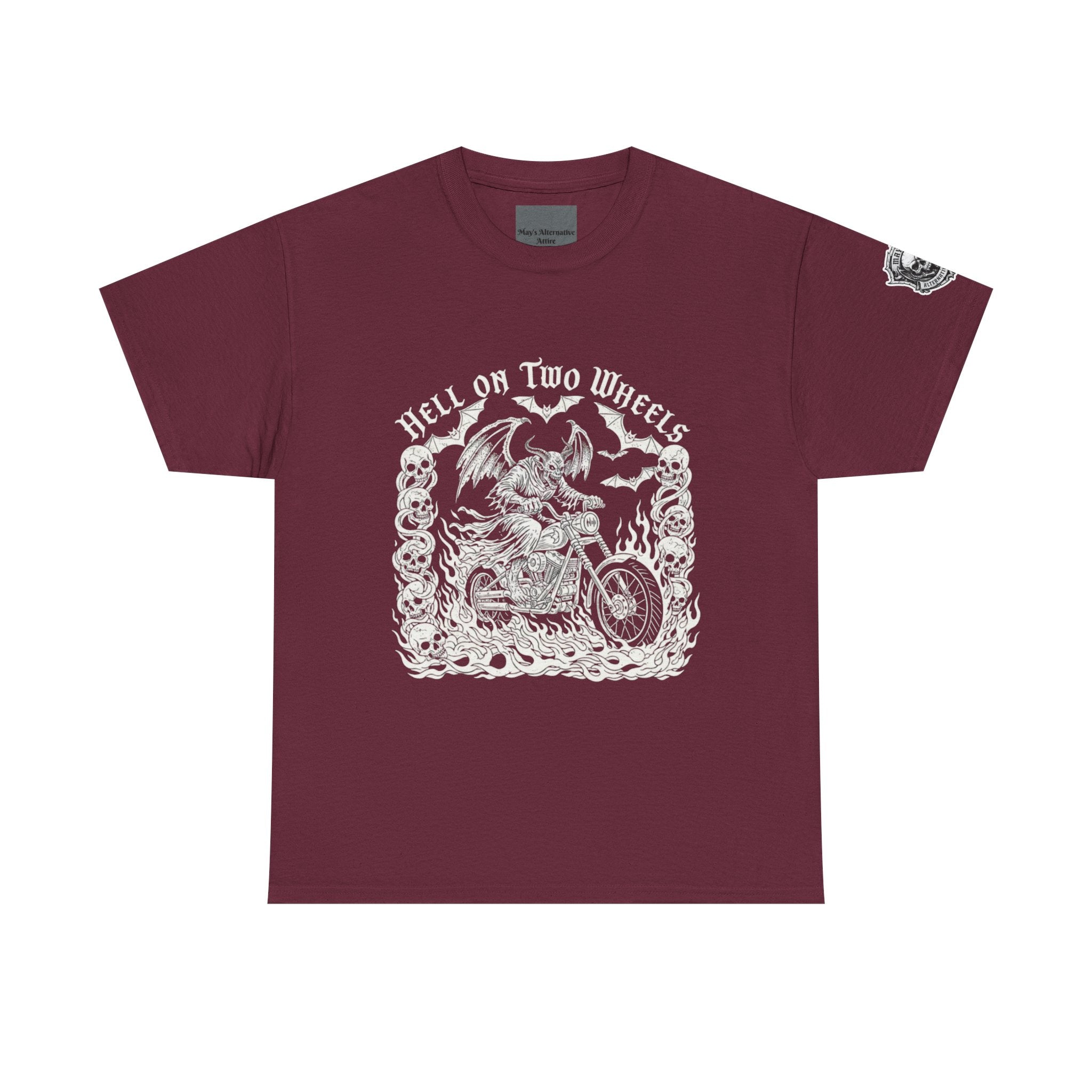 Hell on Two Wheels | MAA Flaming Moto Unisex Tee