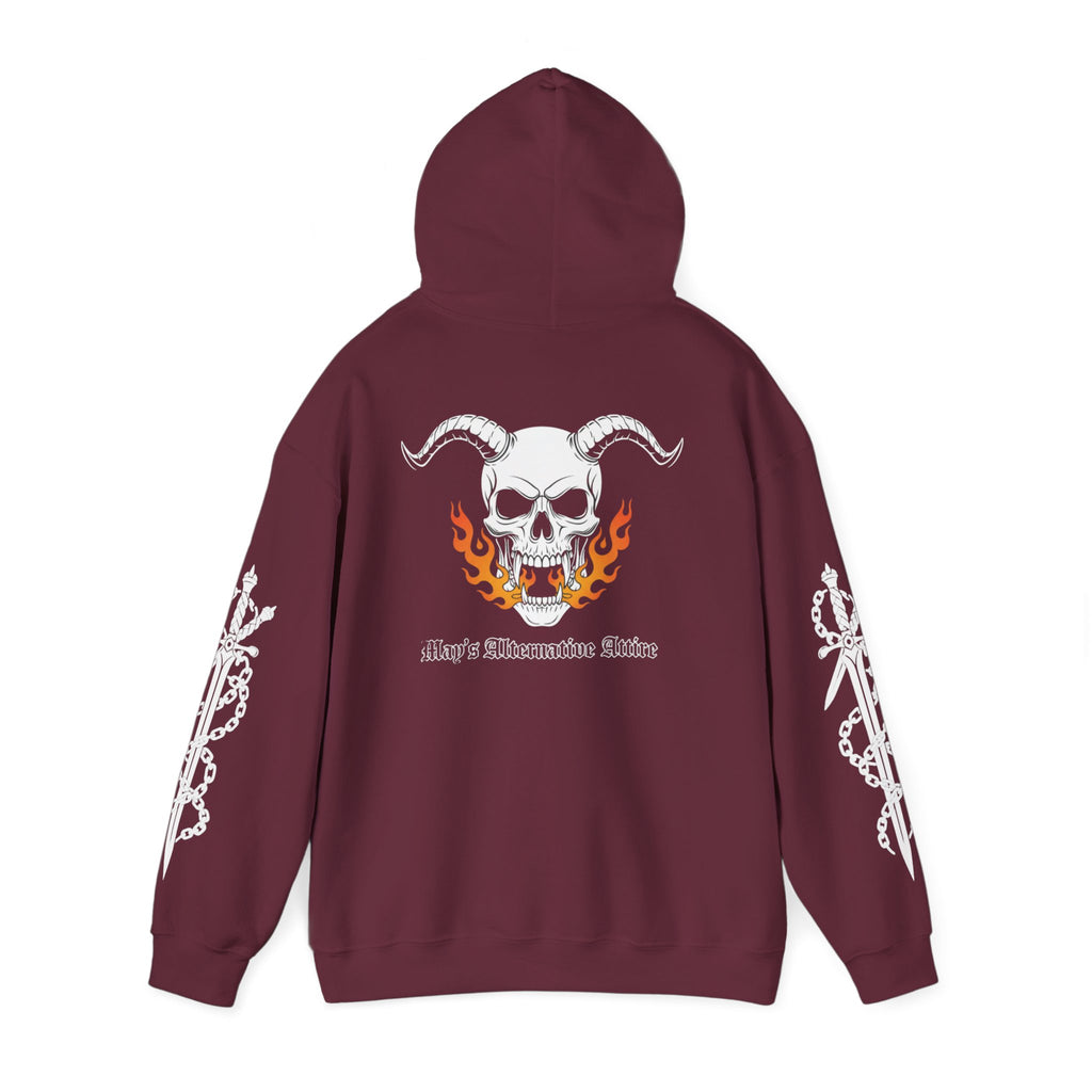 Live Fast. Haunt Longer. | MAA Flaming Moto Hooded Sweatshirt