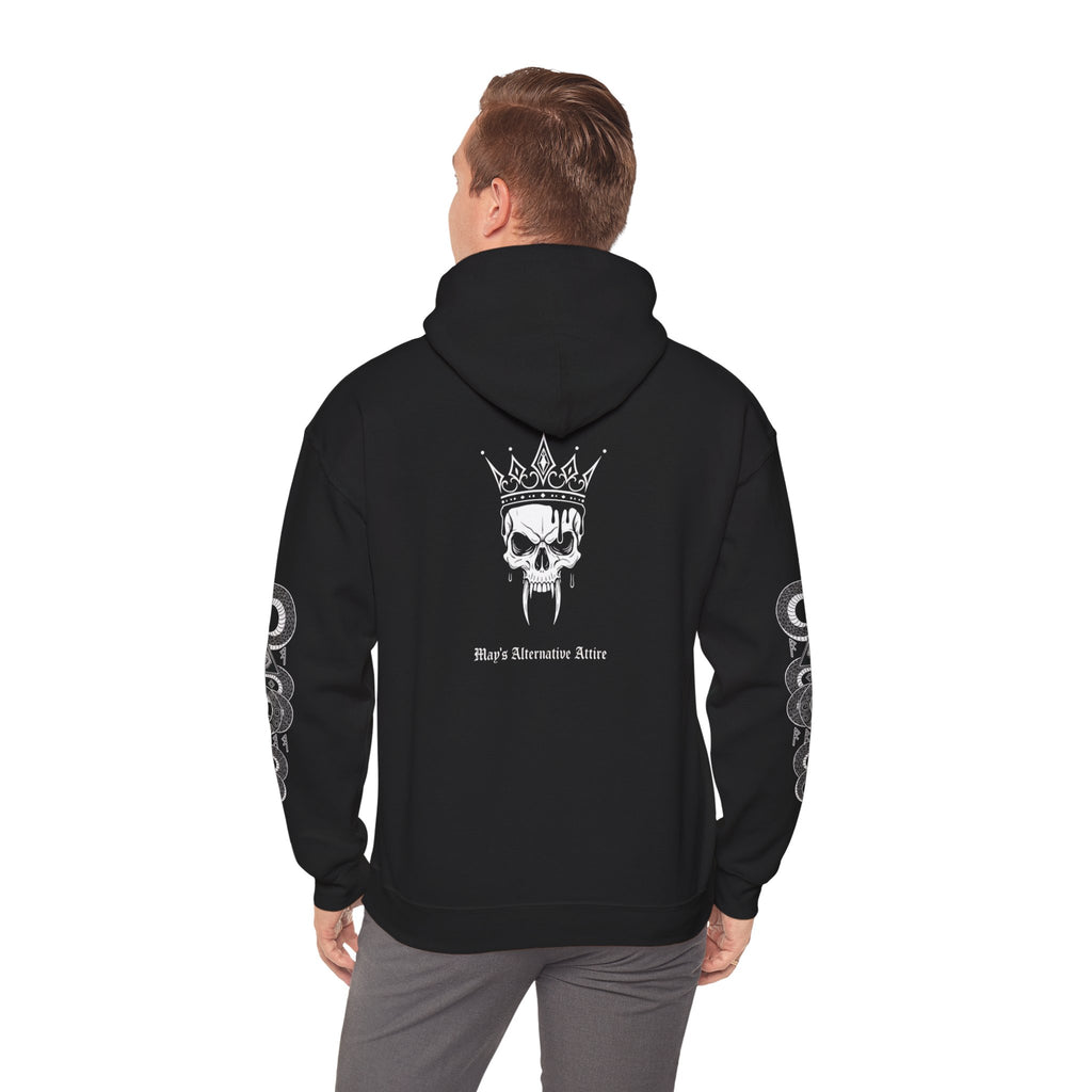 Occult Skull Hoodie — "Dead Serious About the Occult" Gothic Pullover