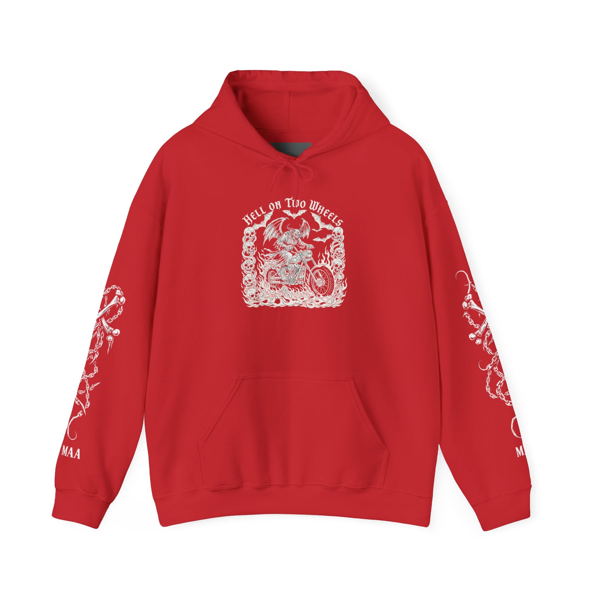 Hell on Two Wheels | MAA Flaming Moto Hooded Sweatshirt